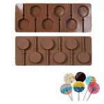 6 cavity Round Lollipop Cake pops Silicone Mould