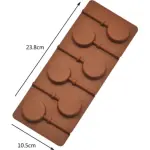 6 cavity Round Lollipop Cake pops Silicone Mould