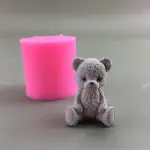 3D Teddy bear theme Silicone mould Style (Small)