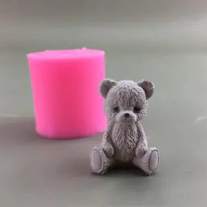 3D Teddy bear theme Silicone mould Style (Small)