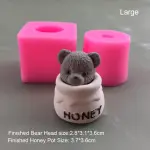 3D Teddy bear theme Silicone mould Style 4 (small)