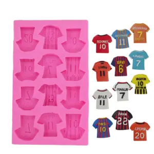 Sports Jersey Football Jersey Silicone Mould