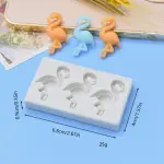 3 Cavity Flamingo Parrot Silicone mould