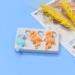 3 Cavity Flamingo Parrot Silicone mould