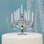 Chandelier Birthday cake candles (Silver)