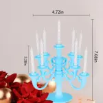 Chandelier Birthday cake candles (Blue)