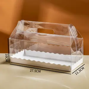 Transparent Clear cake hamper box