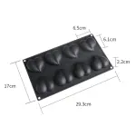 8 cavity heart Silicone Mould for mousse,baking,desserts etc style 2