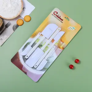 5 Pcs Rubber & Mixing Spatula Set