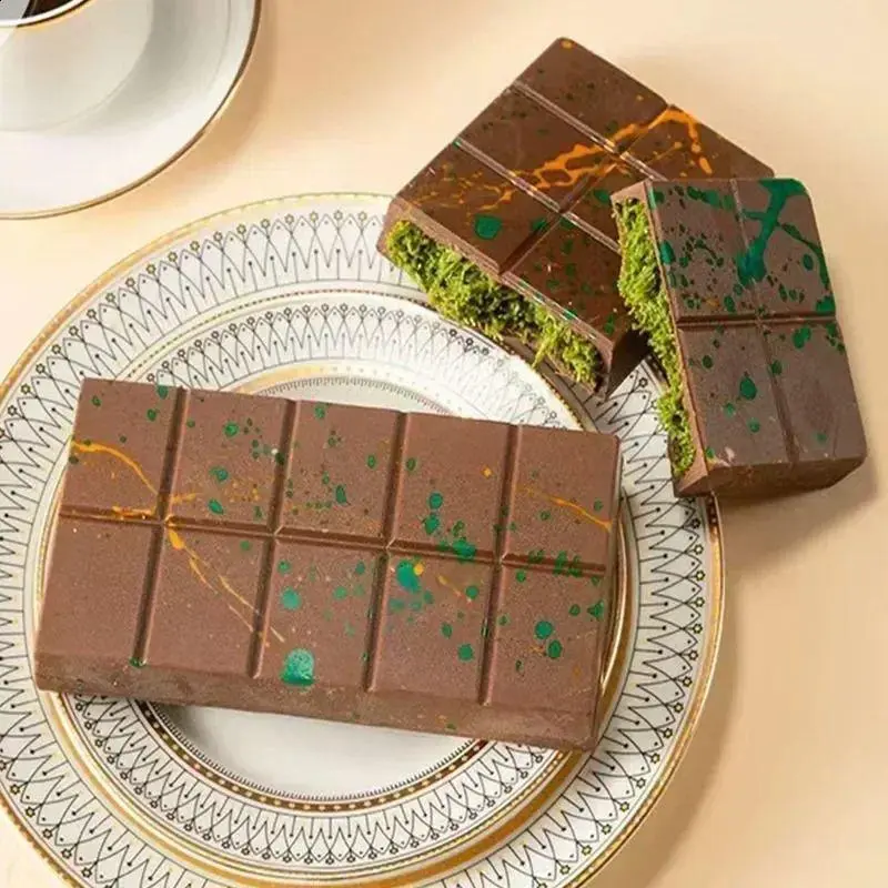 Polycarbonate Deep Kunafa Chocolate Bar Mould 6x3 Inch for Dubai Chocolate Bars