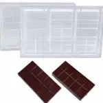 Polycarbonate Deep Kunafa Chocolate Bar Mould 6x3 Inch for Dubai Chocolate Bars