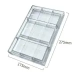 Polycarbonate Deep Kunafa Chocolate Bar Mould 6x3 Inch for Dubai Chocolate Bars