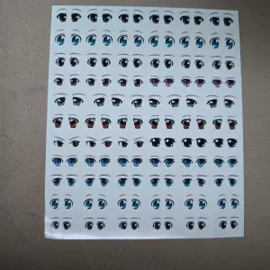 3D Eyes Stickers for Face Moulds | Self-Adhesive Doll Eyes Decals for Fondant