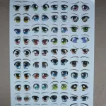 3D Eyes Stickers for Face Moulds | Self-Adhesive Doll Eyes Decals for Fondant