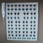 3D Eyes Stickers for Face Moulds | Self-Adhesive Doll Eyes Decals for Fondant