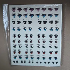 3D Eyes Stickers for Face Moulds | Self-Adhesive Doll Eyes Decals for Fondant