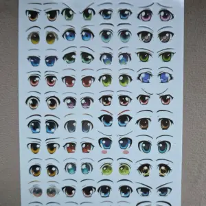 3D Eyes Stickers for Face Moulds | Self-Adhesive Doll Eyes Decals for Fondant
