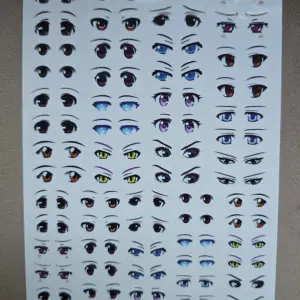 3D Eyes Stickers for Face Moulds | Self-Adhesive Doll Eyes Decals for Fondant