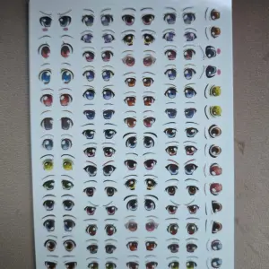 3D Eyes Stickers for Face Moulds | Self-Adhesive Doll Eyes Decals for Fondant