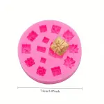 Gift Box Silicone Mould Style 2 for Fondant, Chocolate & Cake Decoration