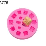 Gift Box Silicone Mould Style 2 for Fondant, Chocolate & Cake Decoration