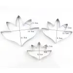 3 Pcs Tuberose Petal Cutter Set for Fondant & Gumpaste Flower Making