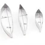 3 Pcs Gardenia Leaf Cutter Set for Fondant & Gumpaste Flower Making