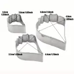 3 Pcs Poppy Petal Cutter Set for Fondant & Gumpaste Flower Making