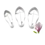 3 Pcs Magnolia Flower Cutter Set for Fondant & Gumpaste Flower Making