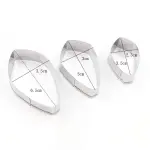 3 Pcs Gardenia Flower Cutter Set for Fondant & Gumpaste Flower Making
