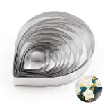 10 Pcs Rose Petal Cutter Set for Fondant & Gumpaste Flower Making