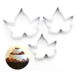 3 Pcs Maple Leaf Cutter Set for Fondant & Gumpaste Flower Making