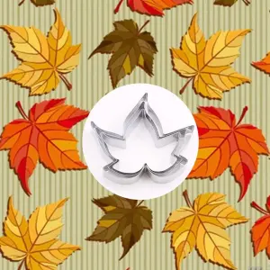3 Pcs Maple Leaf Cutter Set for Fondant & Gumpaste Flower Making