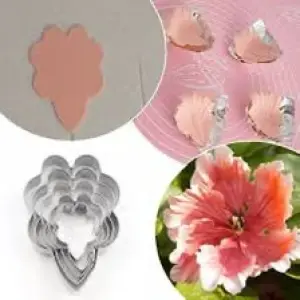 5 Pcs Parrot Tulip Petal Cutter Set for Fondant & Gumpaste Flower Making