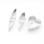 3 Pcs Orchid Flower Cutter Set for Fondant & Gumpaste Flower Making