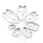 7 Pcs Peony Petal Cutter Set Style 2 for Fondant & Gumpaste Flower Making
