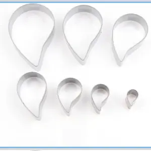 7 Pcs Paisley Pattern Cutter Set for Fondant & Cake Decoration