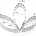 3 Pcs Gerbera Flower Petal Cutter Set for Fondant & Gumpaste