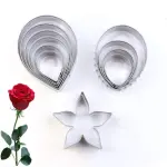11 Pcs Austin Rose Petal Calyx Leaf Cutter Set for Fondant & Gumpaste