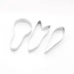 3 Pcs Iris Flower Petal Cutter Set for Fondant & Gumpaste