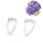 2 Pcs Jacaranda Flower Petal Cutter Set for Fondant & Gumpaste