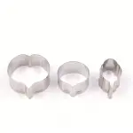 3 Pcs Camellia Flower Petal Cutter Set for Fondant & Gumpaste