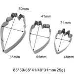 3 Pcs Peony Petal Cutter Set for Fondant & Gumpaste Flower Making