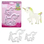 2 Pcs Unicorn Cookie Cutter Set for Fondant, Cookies & Cake Decoration