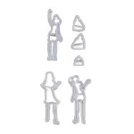 Fashion Girl Fondant Cutter Set for Cookies & Cake Decoration