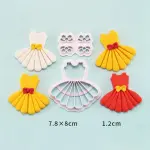 Dress & Bow Girl Fondant Cookie Cutter Set for Cake Decoration