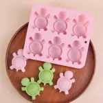 6 Cavity Turtle Shaped Silicone Mould for Chocolate, Fondant, Candle & Soap