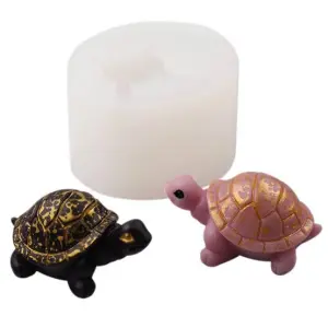 3D Turtle Shaped Silicone Mould Style 3 for Fondant, Chocolate, Candle & Soap