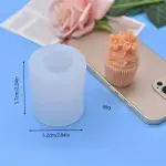 3D Cupcake Silicone Mould Style 1 for Fondant, Candle & Chocolate