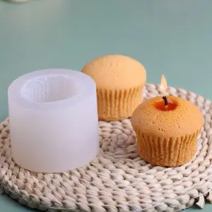 3D Cupcake Muffin Silicone Mould Style 2 for Fondant, Candle & Chocolate